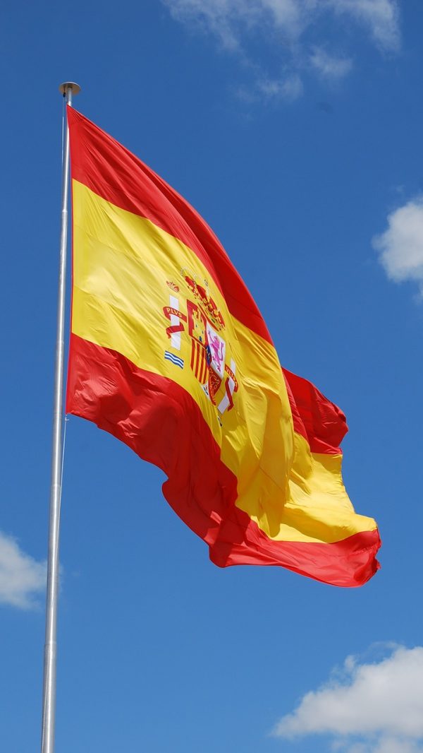 Fremdsprachen spain flagge