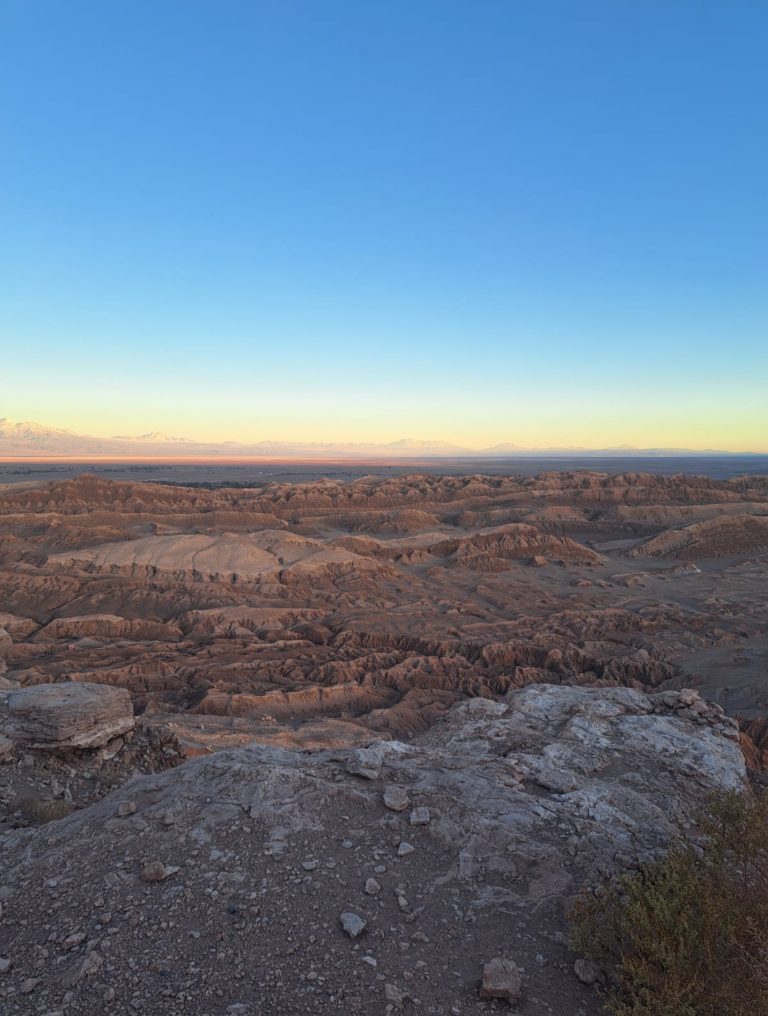 Sonnenuntergang in der Atacama Wüste