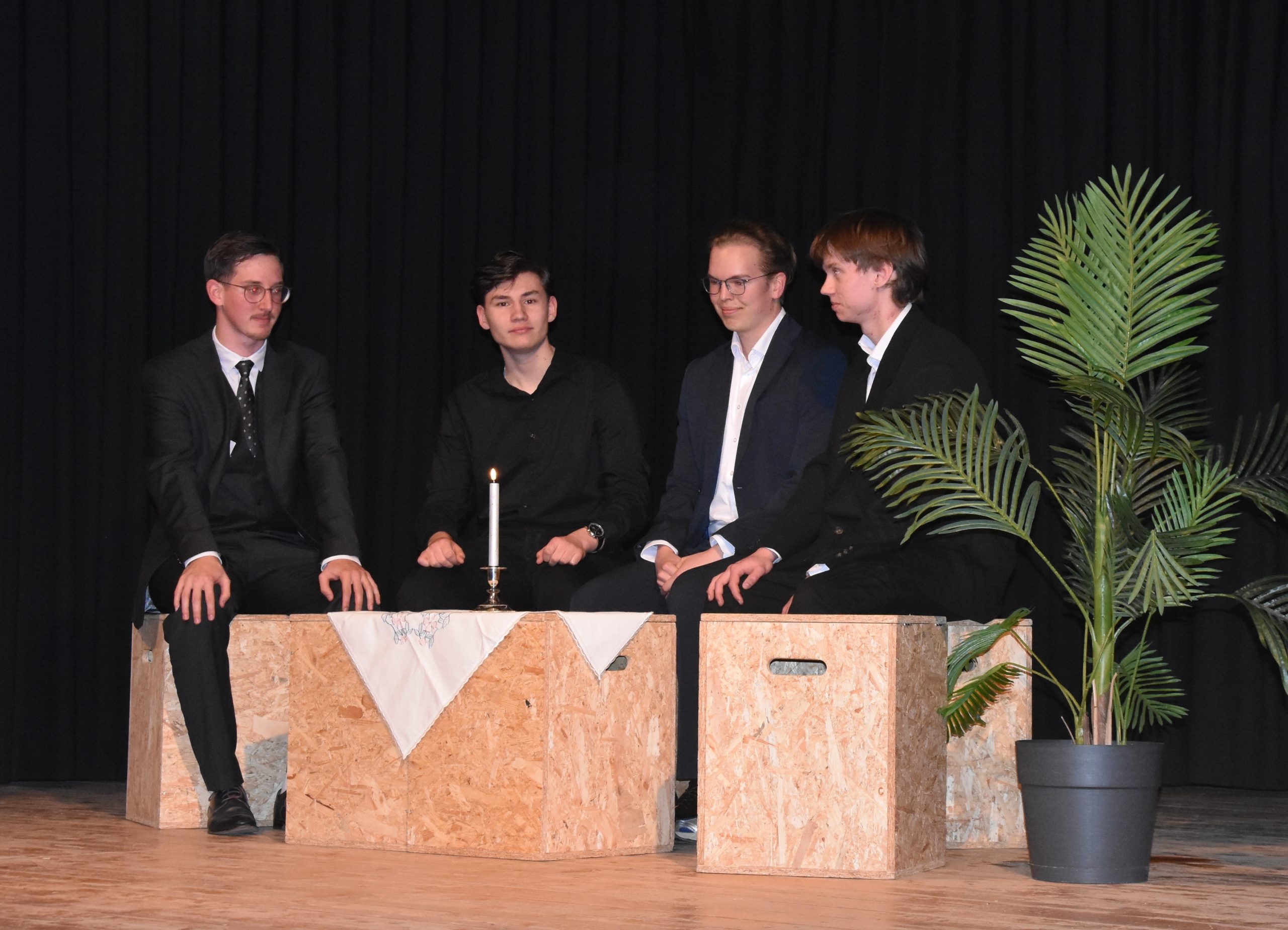 Firmentreffen im Restaurant.